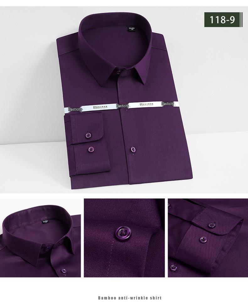 Bamboo Fiber Long Sleeve Youth Shirt - 55.5% Bamboo Viscose, Elastic, No Pocket