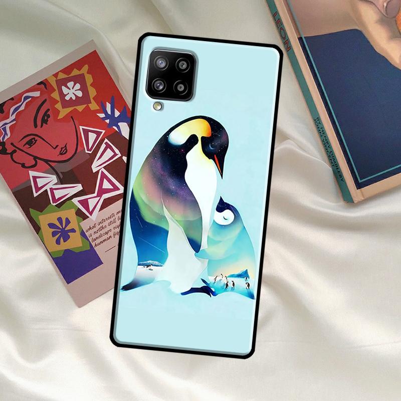 Cute Cartoon Penguin Cover For Samsung Galaxy A14 A34 A54 A12 A22 A32 A52 A72 A13 A23 A33 A53 A52S A71 A51 Case