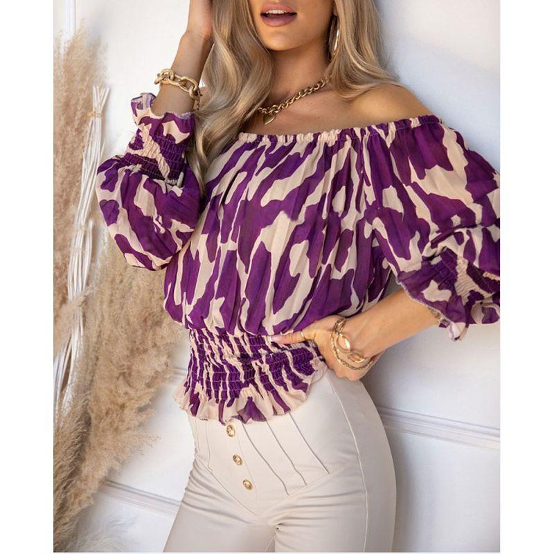 

Fashion Style Amazon New Printed T-shirt Shirt Purple S