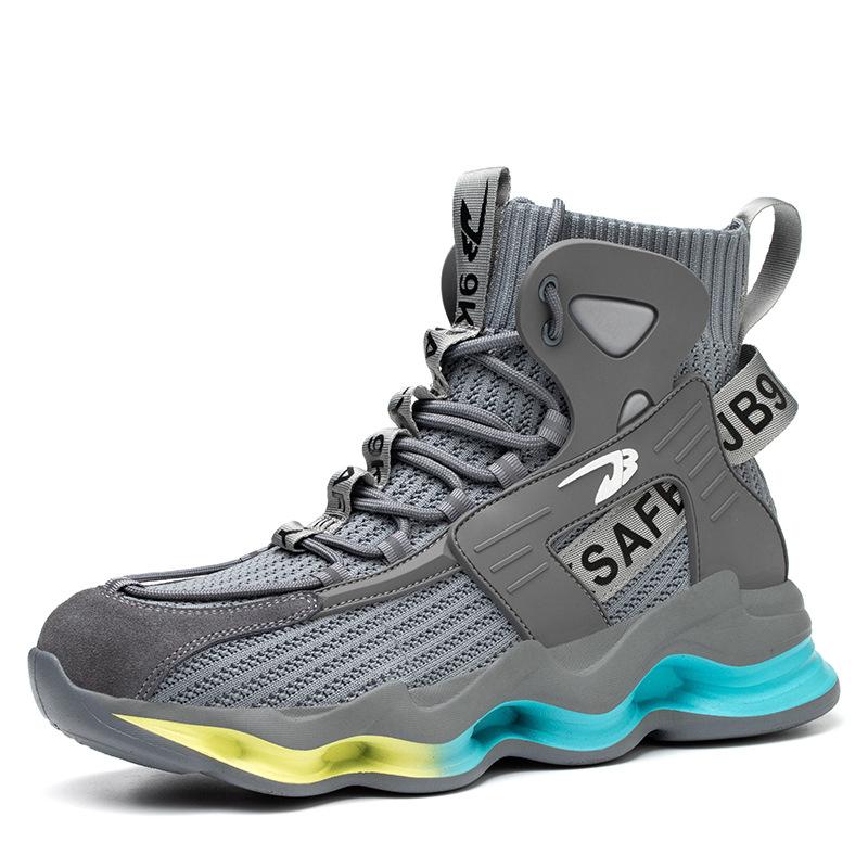 

Мужская защитная обувь, легкие дышащие кроссовки со стальным носком, мужские рабочие защитные ботинки, обувь для строительных работ, защитная обувь 36