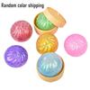 5Pcs Glitter Steamed Bun Toy with Steamer Stress Relief Simulation Dumpling Squeeze Sensory Fidget Toy Stretchy Decompression Dough Ball Desk Toy