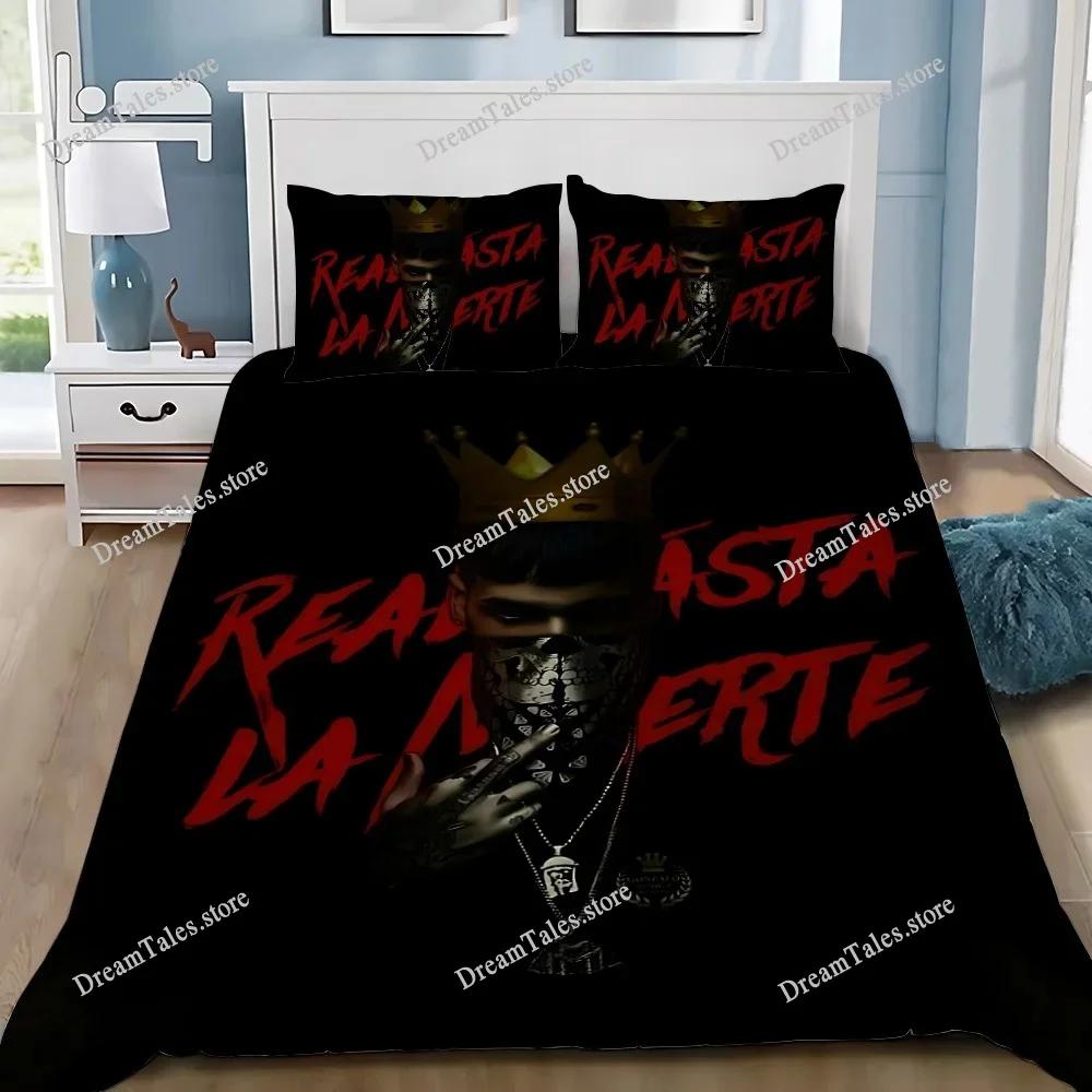 Anuel AA Real Hasta La Muerte Duvet Cover Pillowcase Bedding Set Adult Boy Girl Bedroom Decoration Children Gift Single Double74