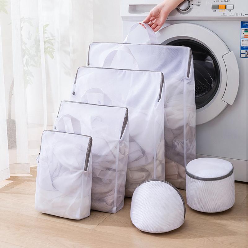 4/6pcs Laundry Hand Bag Reusable Washing Machine Clothing Care Wash Bag Mesh Net Bra Sock Lingerie Underwear Laundry Storage bag