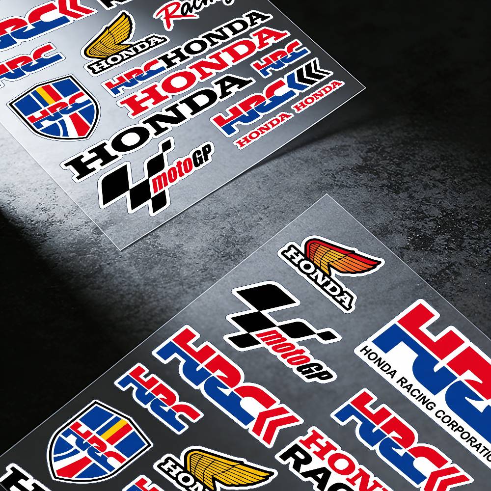 FOR HONDA HRC H WING Reflective Motorcycle Stickers Waterproof Vinyl Decals for Motorbike Helmet Fuel Tank Bike TP6