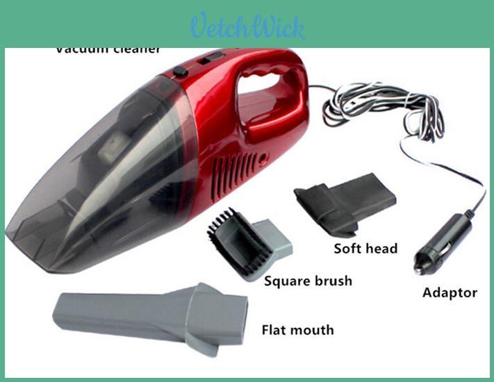 Car Vacuum Cleaner With 120w Power Dry Wet Usb Charging For Vehicle Interior Cleaning