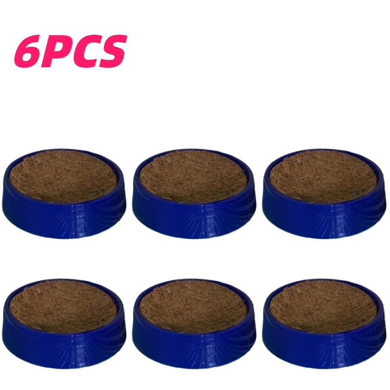 

6pcs Pigeon Nesting Bowls with Coconut Fiber Mats Durable Plastic Bird Breeding & Hatching Set for Racing Pigeons Doves Quails