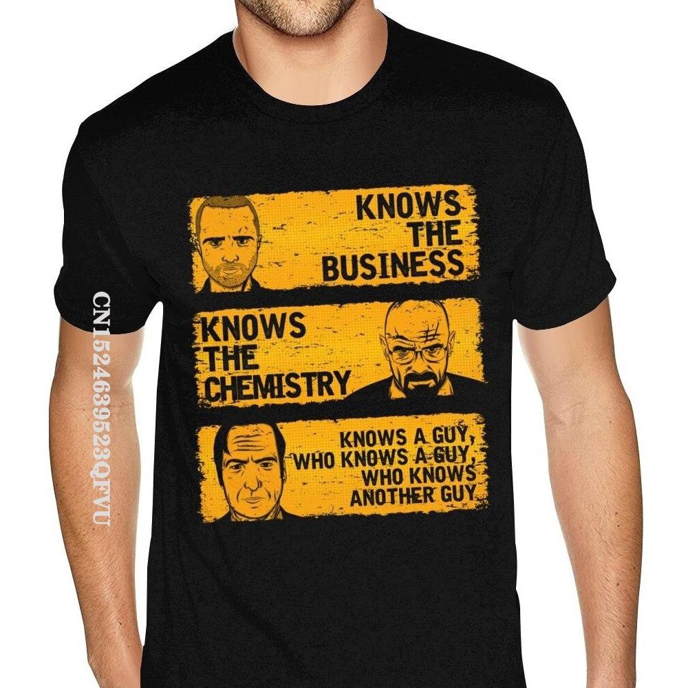 

Kawaii Breaking Bad T Shirt Knows A Guy T-Shirt Men Men Graphic England Style Tshirts Men Red Crew Tee Punk Style S разноцветный