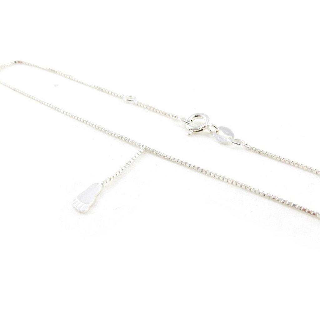 Les Trésors De Lily [J0119] - Silver Anklet 'Empreinte'