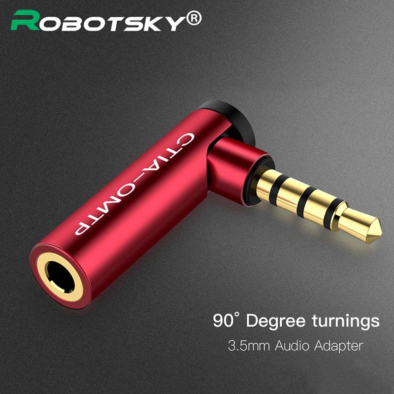 2 Adattatori Audio Jack 3,5 Mm Maschio-Femmina A 90° Angolo Retto | Prolunga Stereo Con Connettori Placcati Oro
