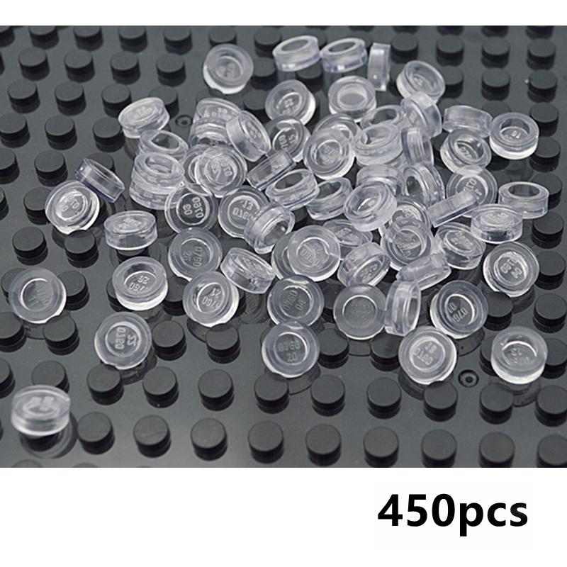 Lamp Block Bricks Transparent 1x1 Dot Size DIY Brick Playset Thin Figures Creative DIY Sea Water Brick Fits For 4073