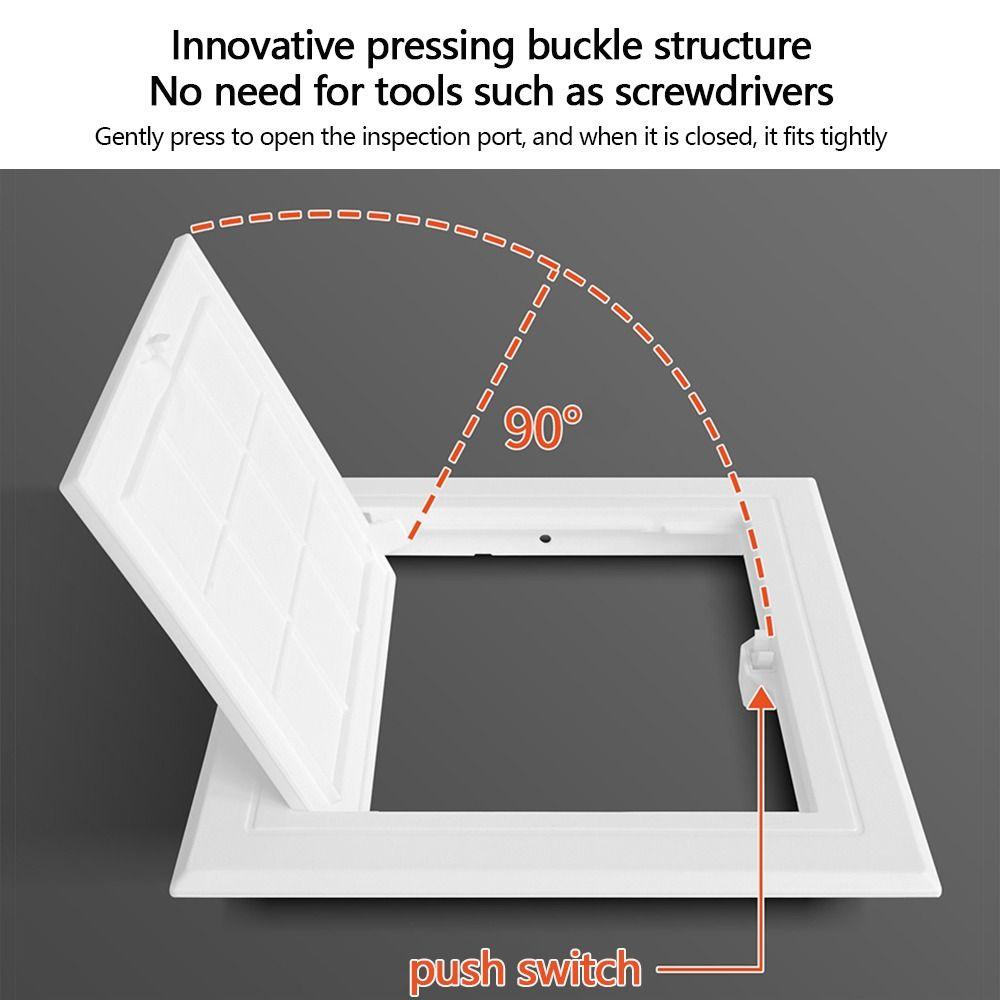 Plastikowa Klapka Otwierana Płyta Pokrywająca Typu Dociskanego Otwór Rewizyjny Drzwiczki Dostępu na Zawiasach Drzwi Ściana Sufit