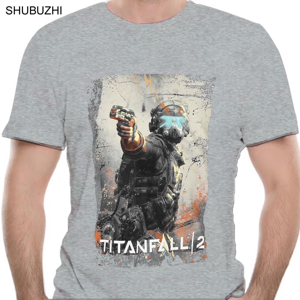 

Top Tee Shirt Short Sleeve Hipster Tees Titanfall 2 T Shirt Mens Black Casual Wear Top Tee 3XL