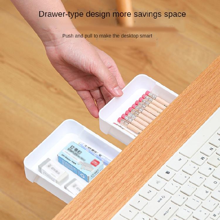 Under Desk Drawer Storage Organizer Multifunctional Large Capacity Storage Box Strong Adhesive Table Shelf