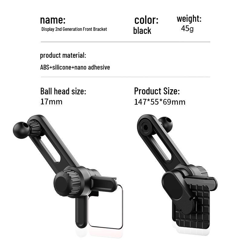 Magnetic Car Phone Holder with Air Vent and Dashboard Mount