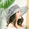 Ladies Sun Hat Mesh Top Hat Eugen Yarn Summer Sun Hat Vintage Outdoor Gauze Beach French