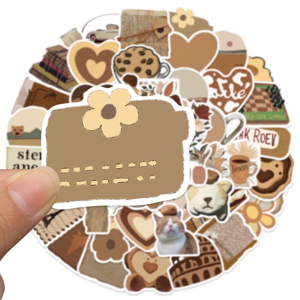 50Pcs/Set Maillard Styles Art Series 01 Stickers DIY Fashion Waterproof Doodle Decals Stickers