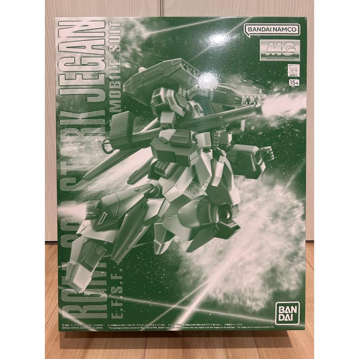 Б/у MG 1/100 Старк Джеган Мобильный костюм Гандам UC Gunpla Premium Bandai Ограниченный продукт Gunpla
