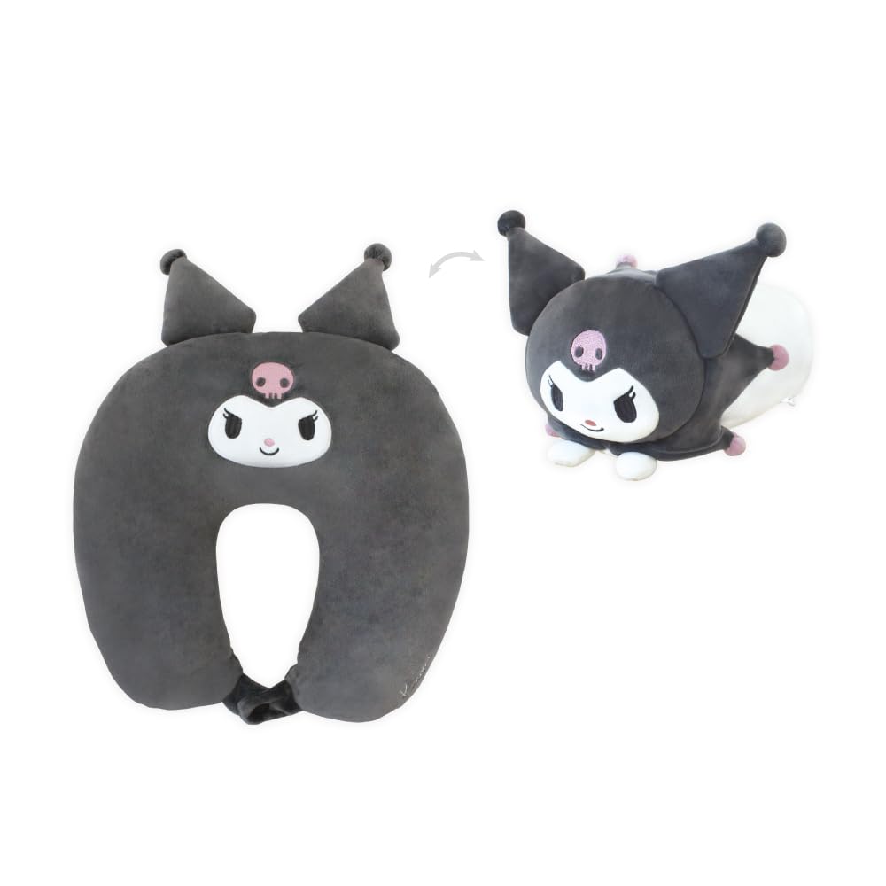 Tees Factory Sanrio Characters Kuromi Neck H150 x W165 x D310mm H300 x W320 x D100mm 2-Way Pillow Cushion Pillow SR-5529212KU 5690₽