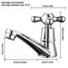 1 PC Single Hole Basin Faucet, Single Cold Hand Washing Faucet, Hotel Bathroom Garden Faucet, Fashionable and Creative Faucet