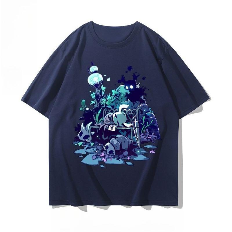 

2025 Autumn and Winter Fashion Skin-friendly Pure Cotton T-shirt Comfortable Men s and Women s Large-size Loose Couple s T-shirt S