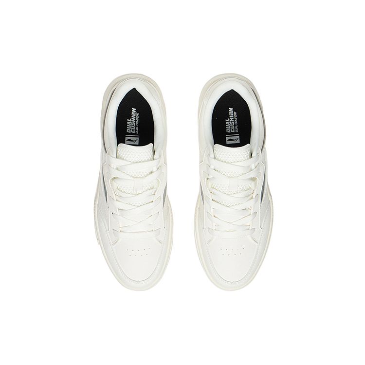Li Ning Ace Comfortable Soft Casual Low-Top Sneakers Women sneakers White Gray AGCS032-1