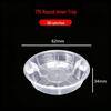 Transparent Disposable Bento Box with Lid for Takeaway - Ideal for Liangpi, Braised Snacks, & More