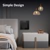 BSEED Switch Light Switch Black Glass Frame Wall Power Sockets USB-C Phone Charge E-Series EU Standard 1 Way