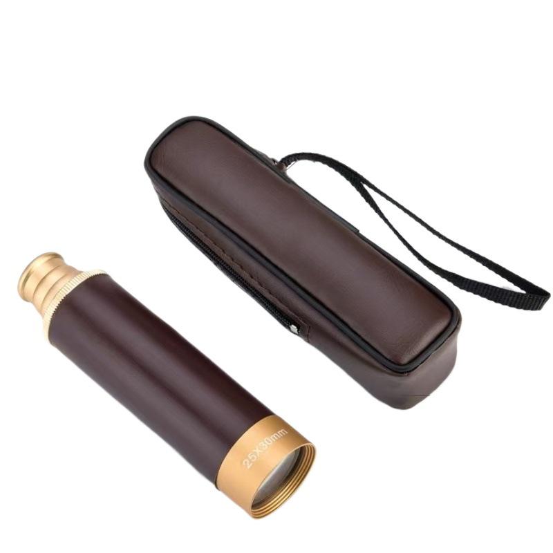 Retro Pirate Monocular Telescope 25X30: High-Definition, High Magnification, Pocket-Size for Outdoor Adventure