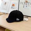Short brim hat retro soft brim baseball cap old letter men's and women's five-piece cap small edge cap