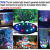 12LED Aquarium Bubble Light Submersible Fish Tank LED Air Bubbler Light Air Bubble Stone Lamp for Turtle Fish Tank
