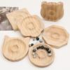 1Pc Organizer Mat Wooden Jewelry Tray 10cm DIY Bead Design Board Wooden Bracelet Display Stand Plate Jewelry Packaging & Display