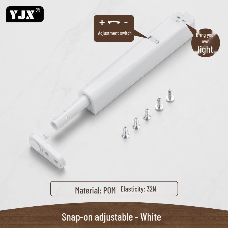 YJX Cabinet Door One-Press Silent Rebounder with Built-in Light