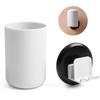 PP Toothbrush Holder Colorful Self-adhesive Punch-free Wall-mounted Heavy Duty Home Toilet Bottle Rack Accessories