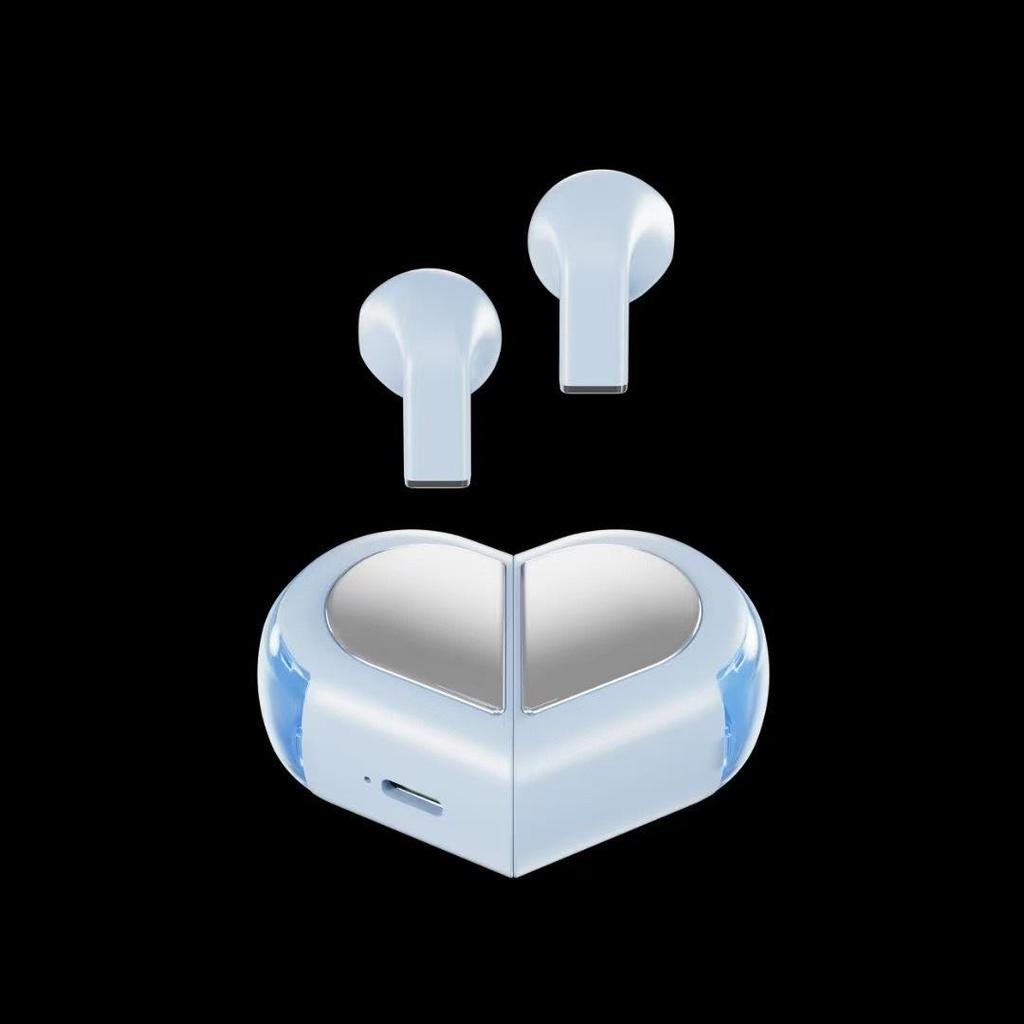 K520 Heart-Shaped Bluetooth 5.3 Wireless Headset with Power Display