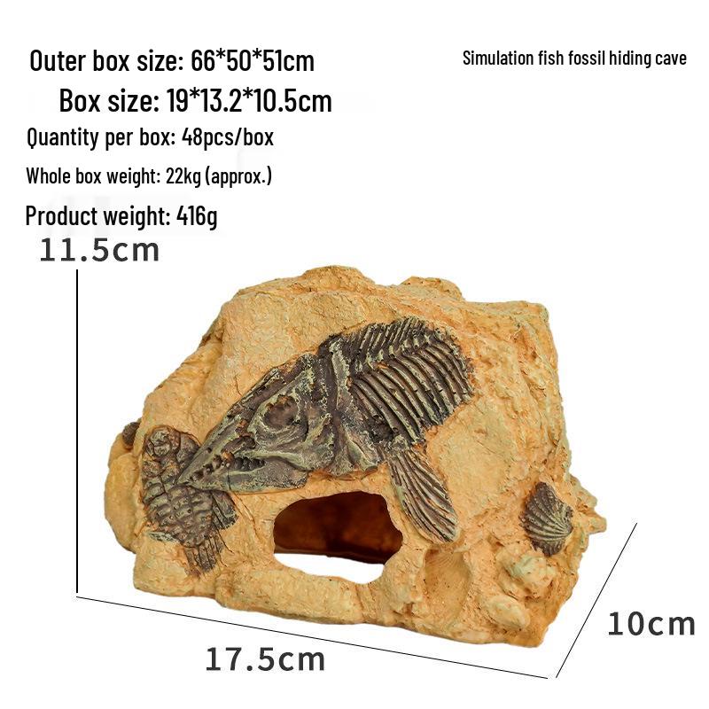 Sonnendeck & Kletterplattform für Schildkrötenbecken mit Steigung und Reptilienhöhlen-Ornament
