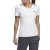 Adidas D2M Solid Round Neck Fashion Versatile Short Sleeve Regular T-Shirt Women Tops White DU2303