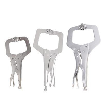 Locking C Clamp Locking Pliers Adjustable Welding Clamps Vises Regular Tip and Swivels Pad for Shop Home Farm Automotive