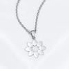 European and American Jewelry Simple Small Snowflake Titanium Steel Clavicle Chain Jewelry
