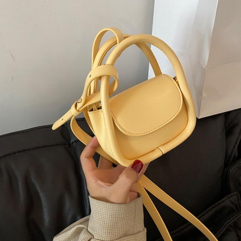 

Mini Vintage Crossbody Bag Retro Shoulder Saddle Bag Women S Cute Handbag & Coin Purse жёлтый