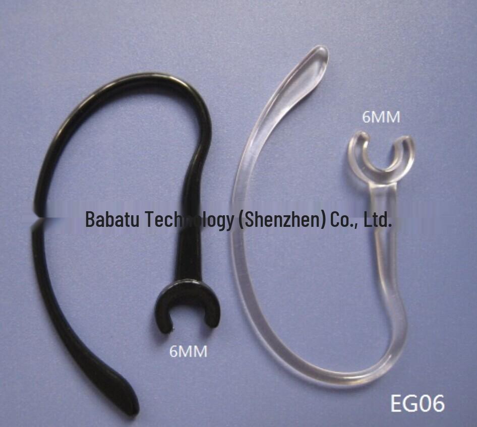 C Port 6MM Bluetooth sluchátko s ušním háčkem - Ušní háčky s více průměry