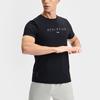 FILA Fitness Casual Comfortable Knitted Round Neck Short Sleeve T-Shirt Men Tops Deep-Black A11M521114F-BK