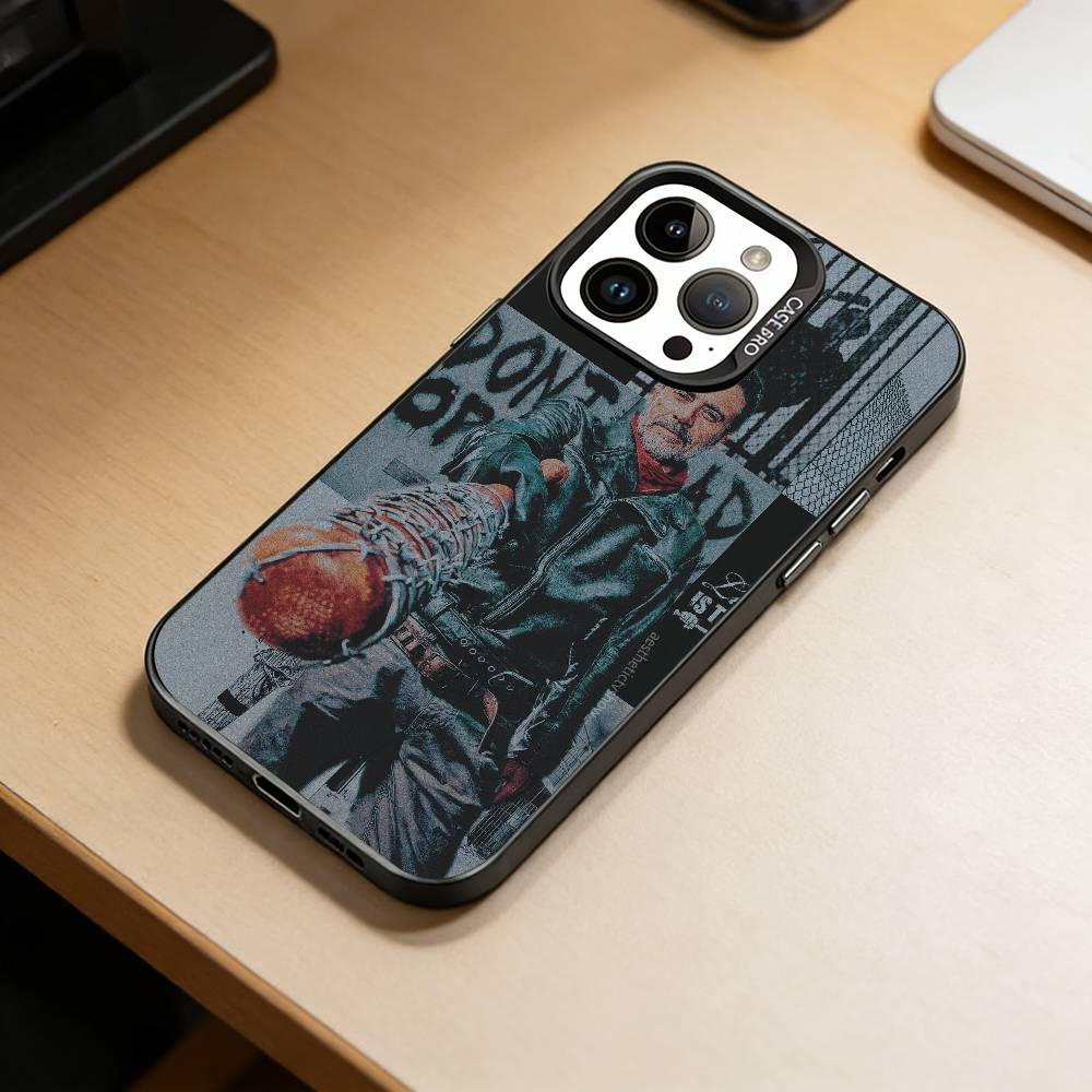 TWD-W-Walking D-Dead  Phone Case For iPhone 17,16,15,14,13,12,11 Plus,Pro Max,XS,Colored Silver Plated Inside Cover
