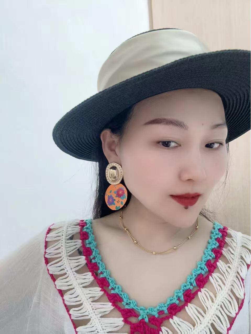 

Retro Colorful Statement Earrings: High-End Luxury Dopamine Studs