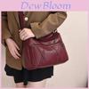 Stylish Soft Pu Leather Multi-layer Shoulder Crossbody Bag For Women With Spacious Capacity