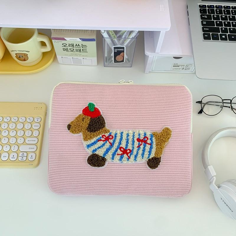

TS JYL laptop bag,Corduroy Stripe 11 Inch iPad Pro Sleeve 14 Inch Notebook Case Women OneSize розовый