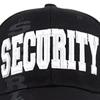 Unisex SECURITY Letter Embroidery Baseball Caps Spring and Autumn Outdoor Adjustable Casual Hats Sunscreen Hat