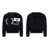 Unisex Trendige Schwarze Strickware: Lässiger High Street Style Pullover
