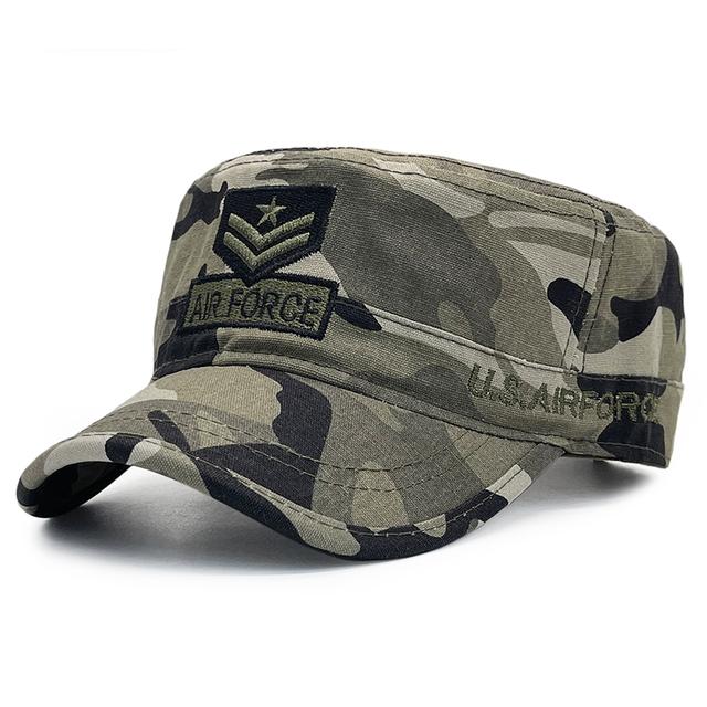 New Embroidery Trucker Hats Gorras Custom Camouflage Cap  Flat Caps US Baseball Cap