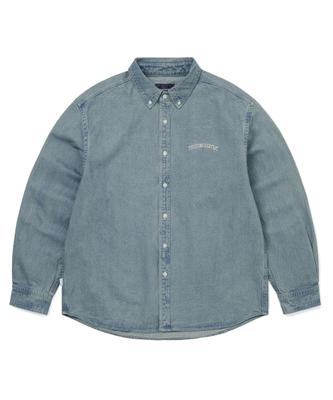 Washed Denim Shirt Washed Blue