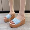 Fashion 2025 Women's Shoes Round Toe Women's Slippers Outdoor Slippers Ladies Casual Wedges Shoes Women Platform Sandals Zapatos Mujer